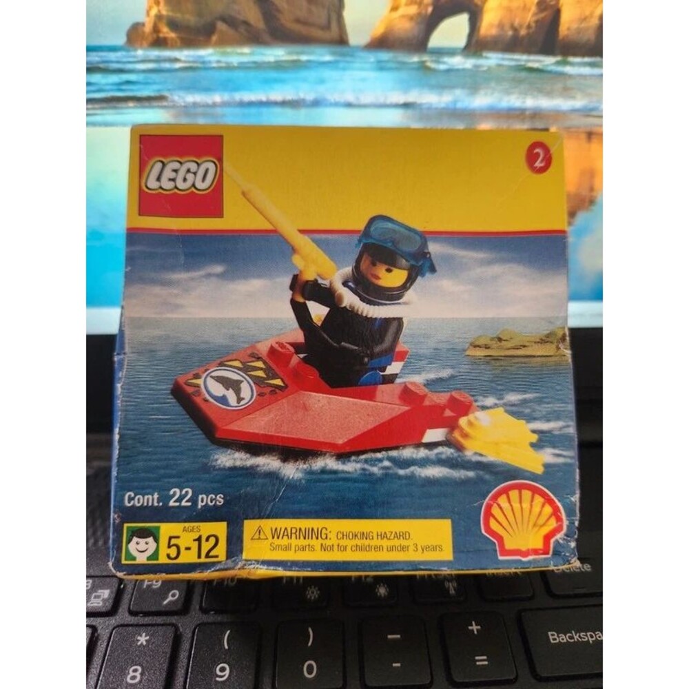 Vintage LEGO 2536 Divers Jet Ski Shell Promo 1998 – Original Box